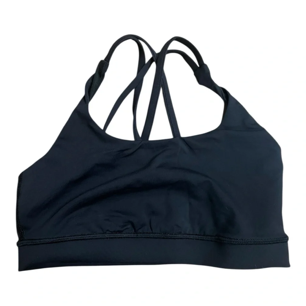Lululemon Energy Bra *Medium Support B-D Cups Size 6 Black